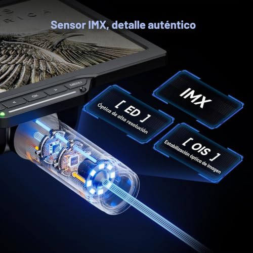 Miniatura 4 de Tomlov Dm202 Hdmi Microscopio Digital De 10,1 Pulgadas, 1080p Grabación De Vídeo 16mp Lcd Lupa Digital Para Soldando Monedas, Con Luces Led Ajustables, Compatible Con Windows Mac Tv Proyector