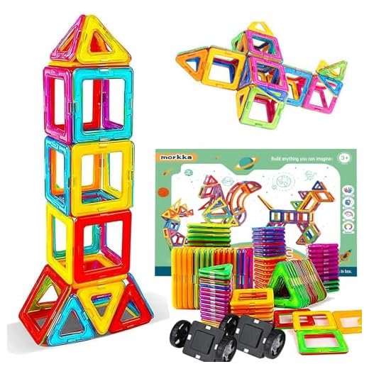 Bloques de construcción de Bloques magnéticos de 64 Piezas Juegos educativos para niños, de Morcare Construction Building Sets (46 pcs)