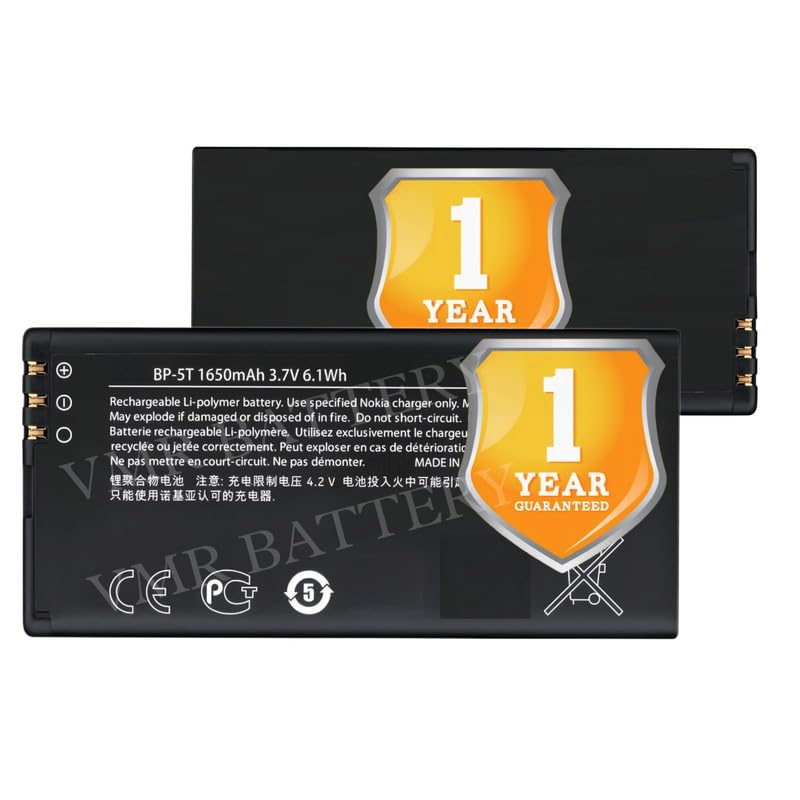 Image of Original BP-5T Battery Compatible for Nokia Lumia 820 - (1450mAh) - 1 Year Warranty K7