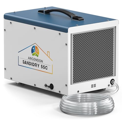 ARGENDON Commercial Dehumidifiers with Pump and Drain Hose for Crawlspace,
