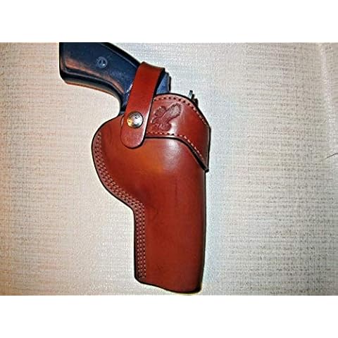 Ruger GP 100 & S&W 686 & 586 357 MAG. 4" Barrel, Brown Owb Right Hand Holster Cover
