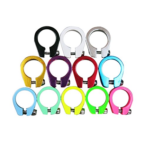 OLizee® Fixed Gear Mountain Bike Road Cycling Track Bike Seatpost Clamp(Black)