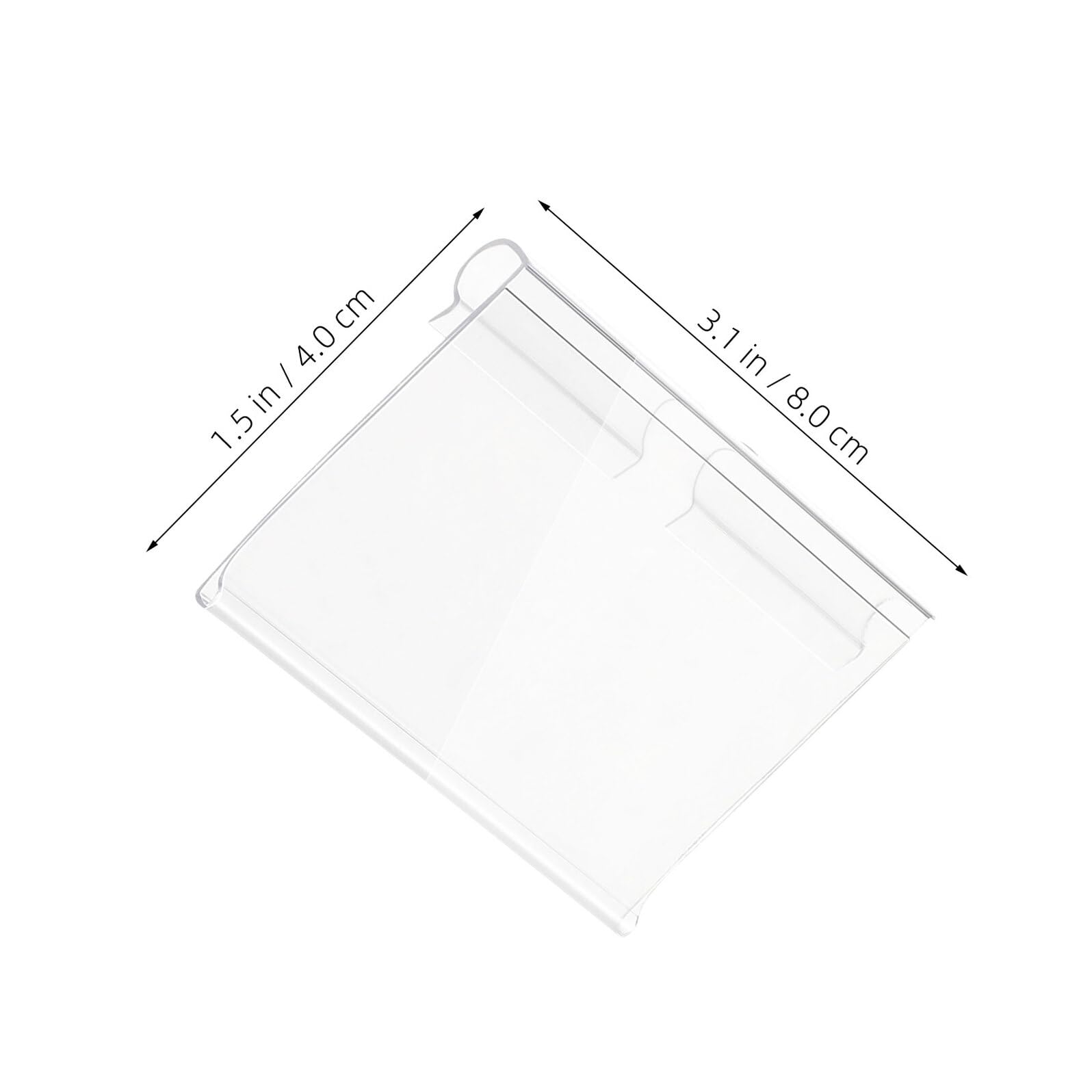 Porta Etichette da Scaffale Trasparente 100 Pezzi in Pvc