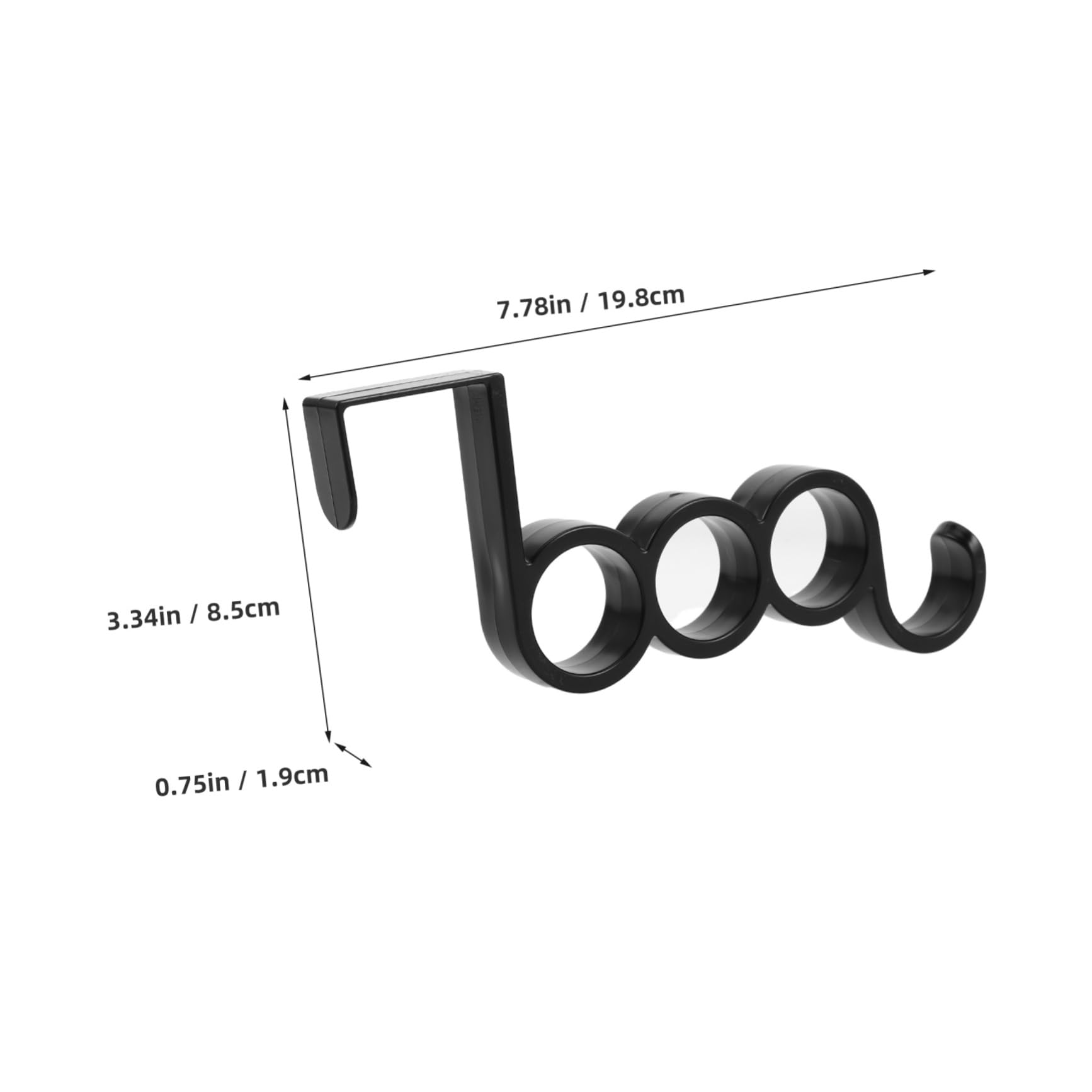 Didiseaon 10 Ganchos de Plástico para Colgar en Puerta, Diseño Antideslizante y Estilo Moderno Minimalista, para Dormitorio y Baño