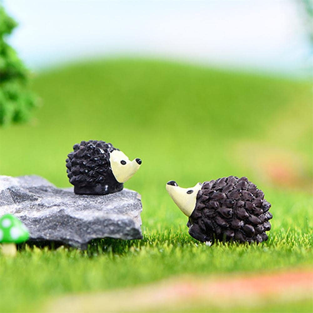 3er Set Fee-Garten-Figuren Aus Harz - Igel & Pilze, Für Miniaturgärten, Bonsai & Deko, Outdoor-tauglich