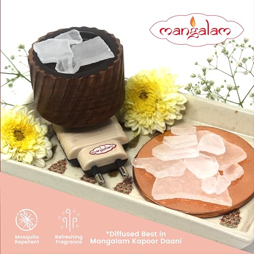 Image of MANGALAM Bhimseni (Lavender) Camphor 50g Jar - Pack Of 1 | 100% Pure | For Puja, Aromatherapy & Air Freshener | Sweet Fragrance