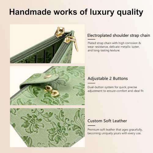 Image of Travelambo Womens Leather Bifold Wallet, Slim RFID Blocking Card Holder