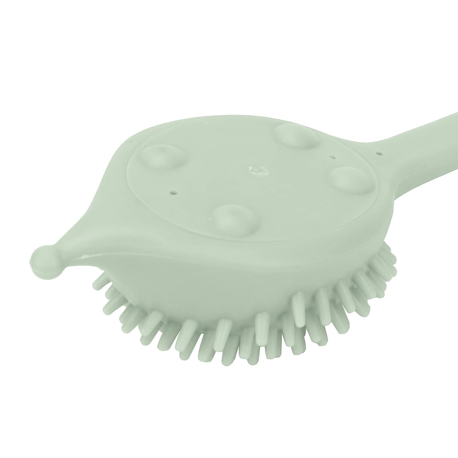 Generic Meridians Pat Massager Ergonomiczne Narzędzie do Masażu Silikonowego do Stymulacji Tkanek Głębokich, Tłuszczu na Ramionach i Mięśni Nóg, 12,2 X 3,1 Cala (Zielony jeż uderza młotkiem)