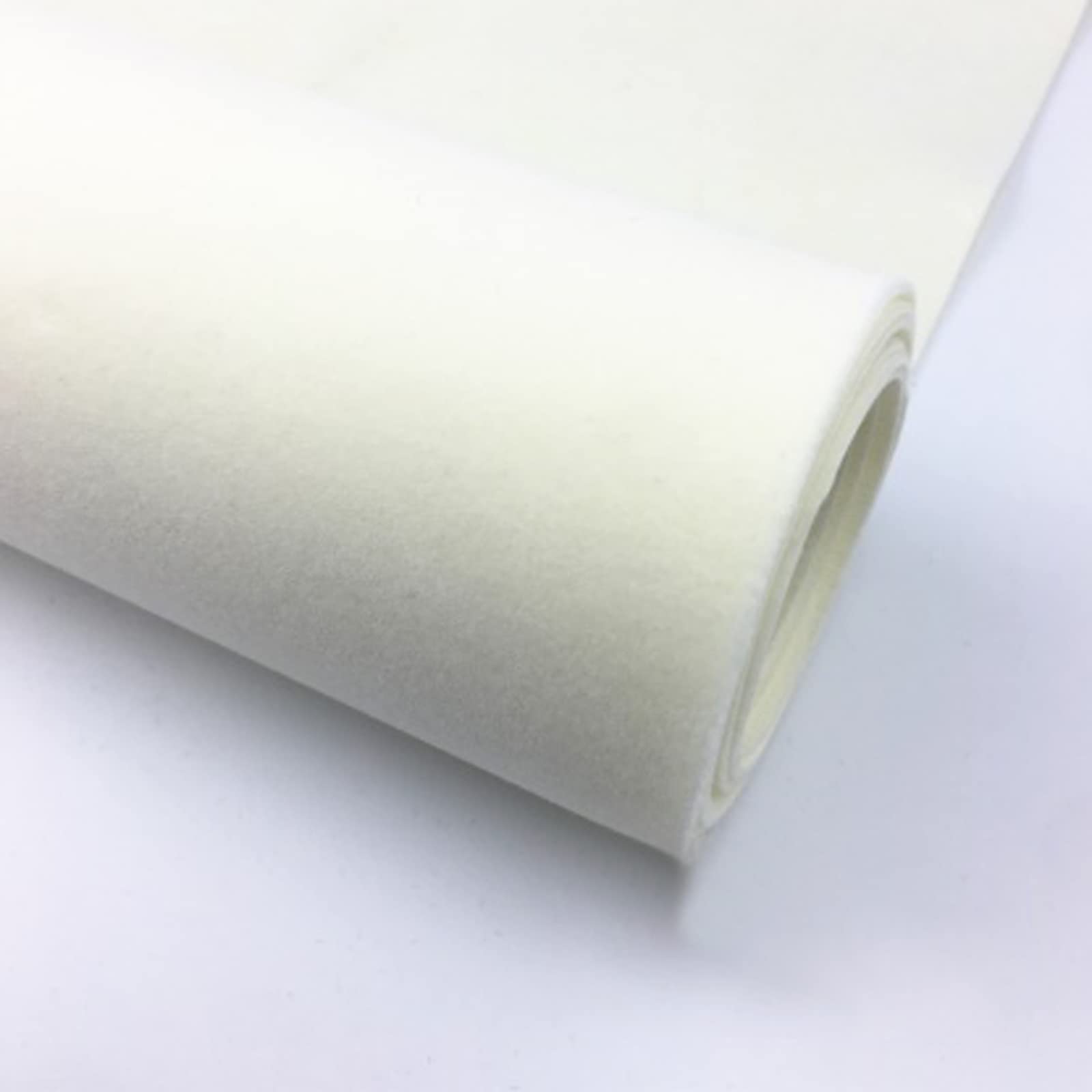 Velours adhésif pour tiroir et bijoux : tissu blanc 150cm idéal pour le bricolage DIY