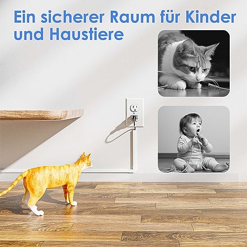 kinkaivy Kabelkanal, 2.4M (6 Stück - 30x17 mm) Kabelkanal Selbstklebend Weiß, PVC Kabelkanäle TV… – Ansicht 4