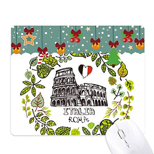 Tapis de souris Colosseum Roma Italie pour une ambiance de Noël au bureau