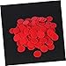 BESPORTBLE 200Pcs Colorful Round Slices Counting Chips Fun Bingo Game Tokens for Learning Classroom Activities for Home Schooling and Educational Games Red