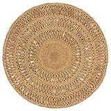 Look con estilo: La alfombra redonda está tejida a mano por hábiles artesanos con una excepcional destreza, y con su atractiva textura y diseño único, encaja perfectamente en la decoración de tu hogar.