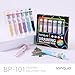 languo 60 Colors Multicolor Pen, 6PCS 10-in-1 Multicolor Ballpoint Pen Set, 0.8mm Tip Retractable Colored Pens for Drawing and Writing, School Office Art Supplies