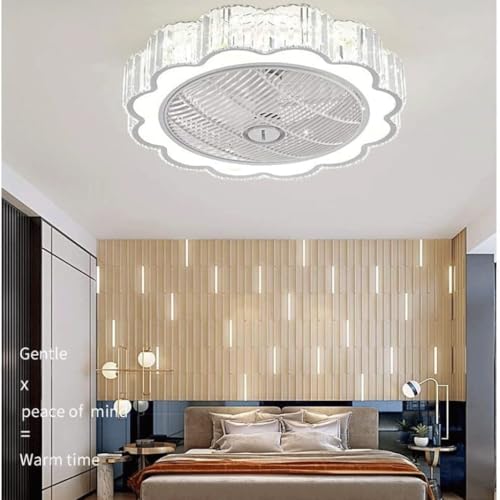 Luz invisible ventilador de techo para comedor y salón moderno 5