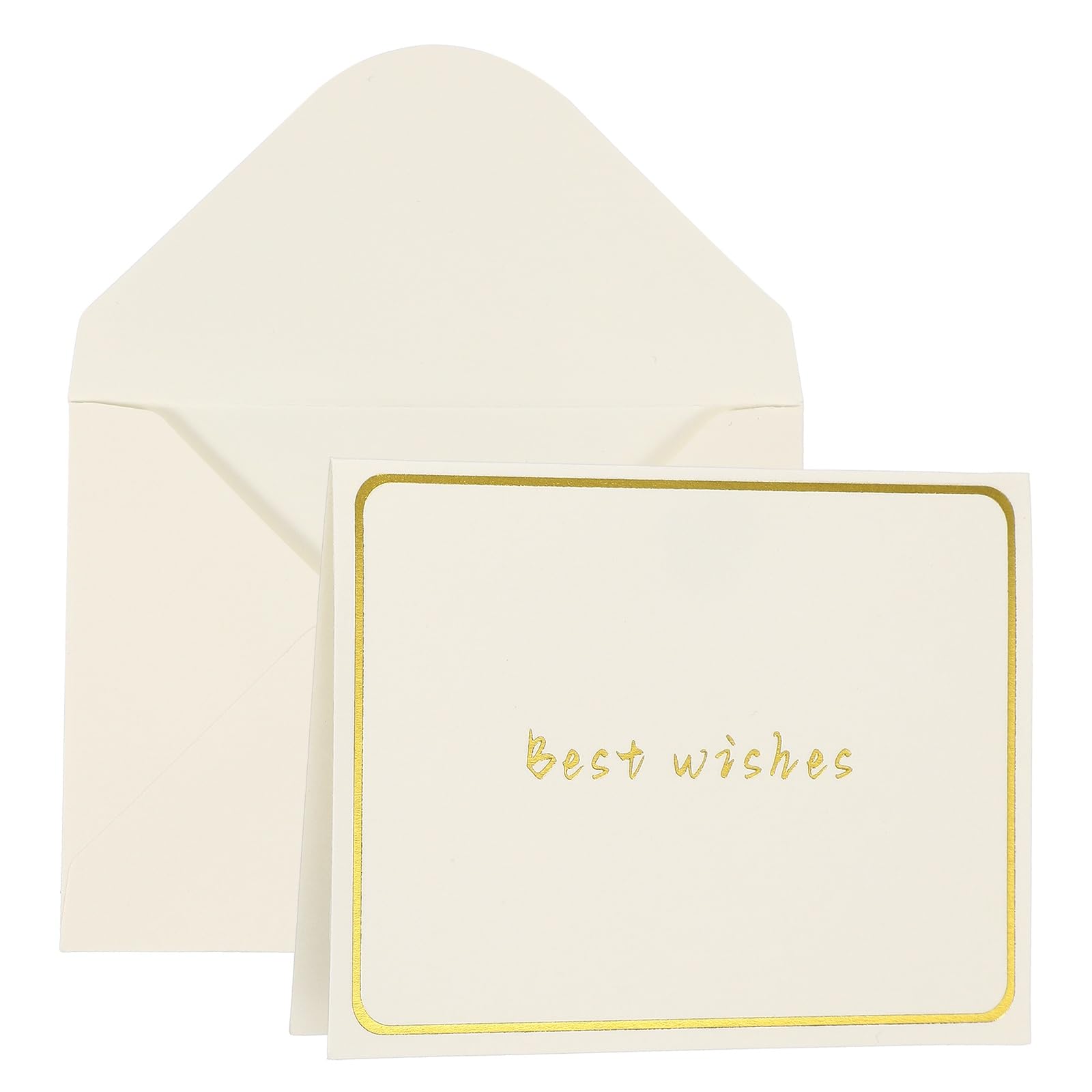 YOKIVE 3x4 Best wishes Cards, 20 Pcs, White, Small Greeting Card — image 1
