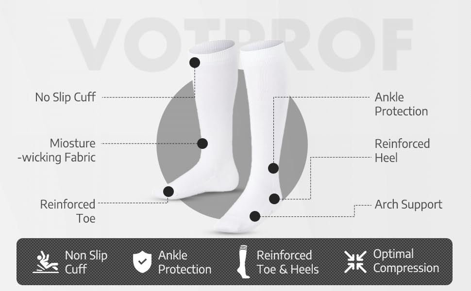 compression socks for men and women 20-30 mmhg graduated compression for flight travel sports pregnancy running