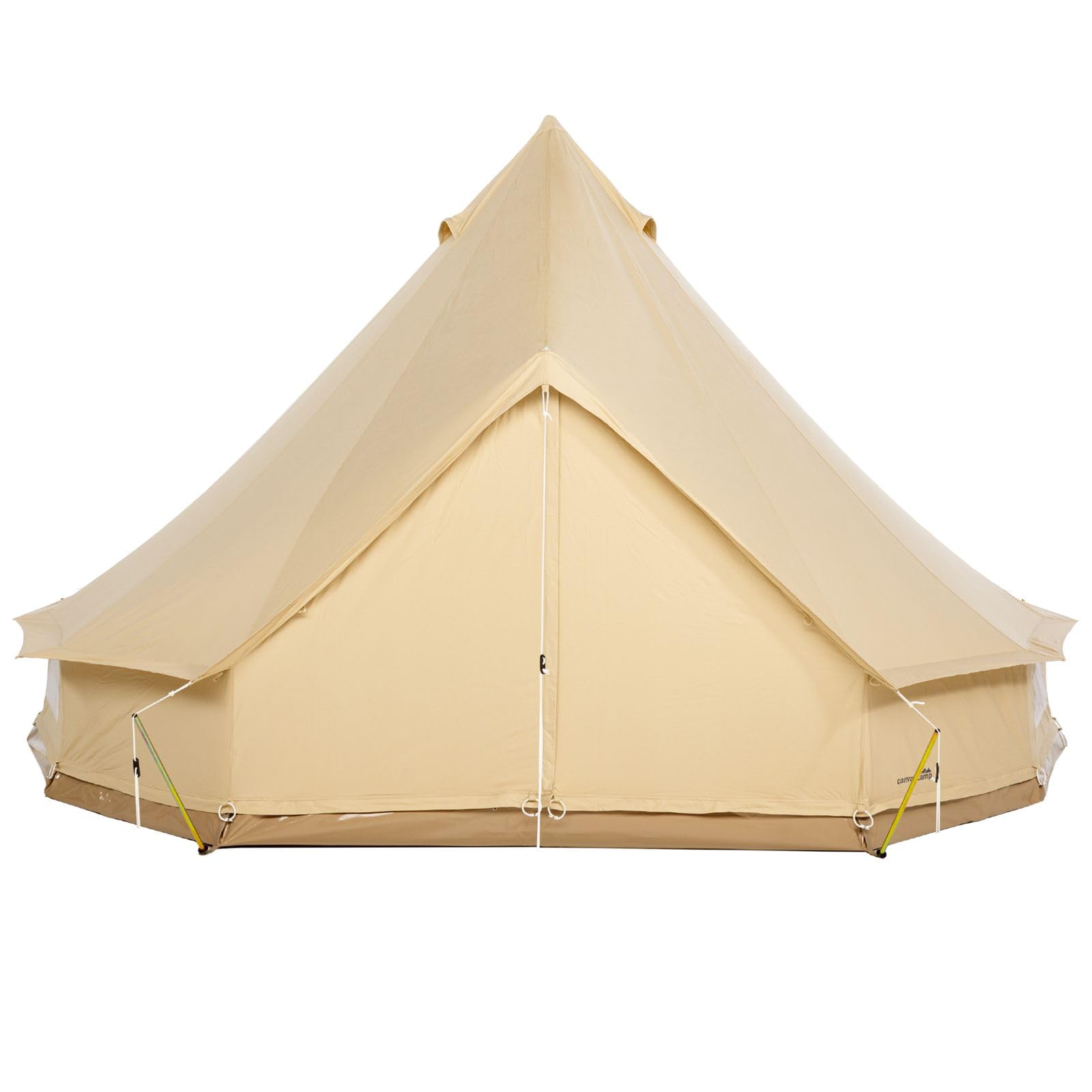 Sibley Bell 500 namiot dla 2-8 osób, glamping i festiwal tipi, z ochroną przed komarami i zdejmowanym dnem, luksusowy namiot rodzinny, namiot kempingowy, wodoszczelny, bawełniany