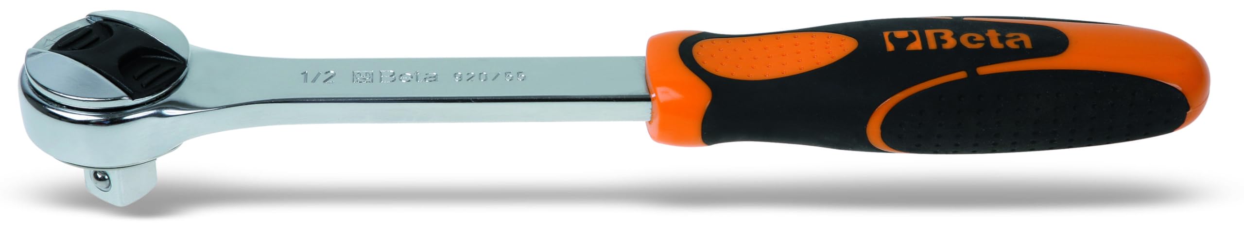 Beta 920/55 - Carraca reversible con cuadrado macho 1/2”, 72 dientes