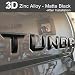 Aukee Tailgate Letters for Toyota Tundra 2014 2015 2016 2017 2018 2019 2020 Emblem Inserts 3D Raised Metal (Matte Black)