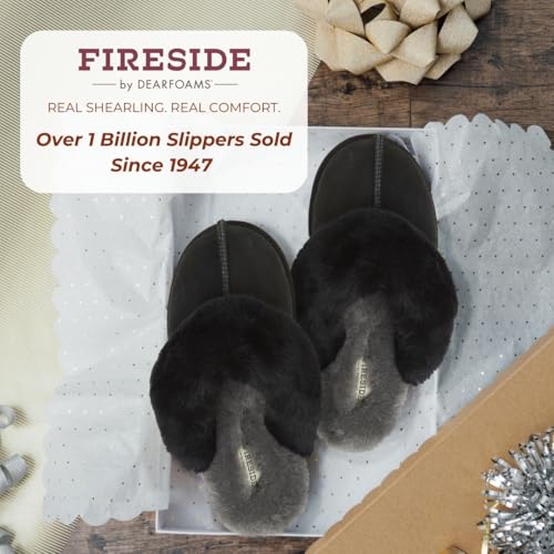 Image of Fireside by Dearfoams womens Sydney Genuine Shearling Scuff