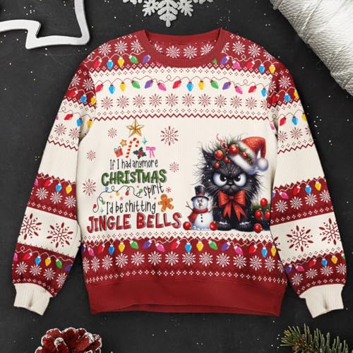 ZABAR Christmas Family Ugly Sweater Cute Xmas Shirt Gift For Woman Man Couple Pet Lovers Birthday Holiday Outfit Gifts3