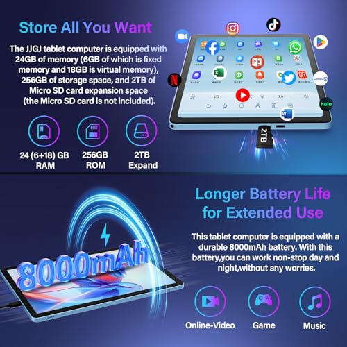 Multimate Tablet 11 Inch Tablet Android 15 Tablet, 2026 Tablets with keyboard, 24GB ...