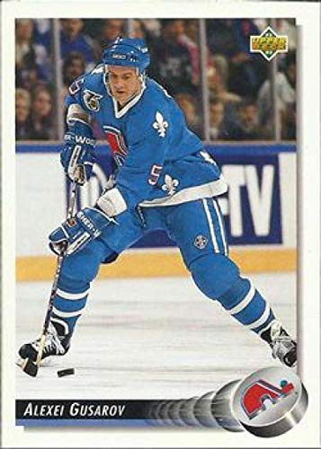 1992-93 Upper Deck Low Series 1 Hockey #127 Alexei Gusarov Quebec Nordiques Official UD NHL Trading Card