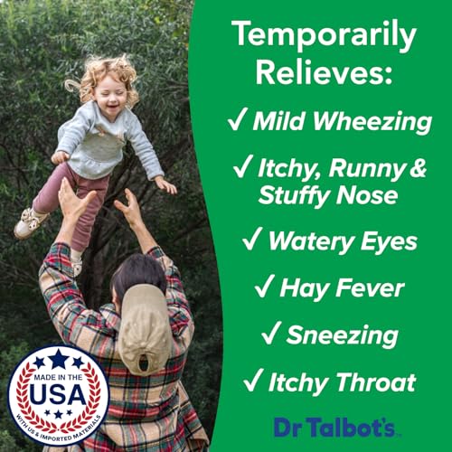 Image of Dr. Talbot's Infant Daily Allergy Relief Liquid Medicine, Naturally Inspired for Babies, Includes Syringe, Grape Juice Flavor, Purple, 4 Fl Oz