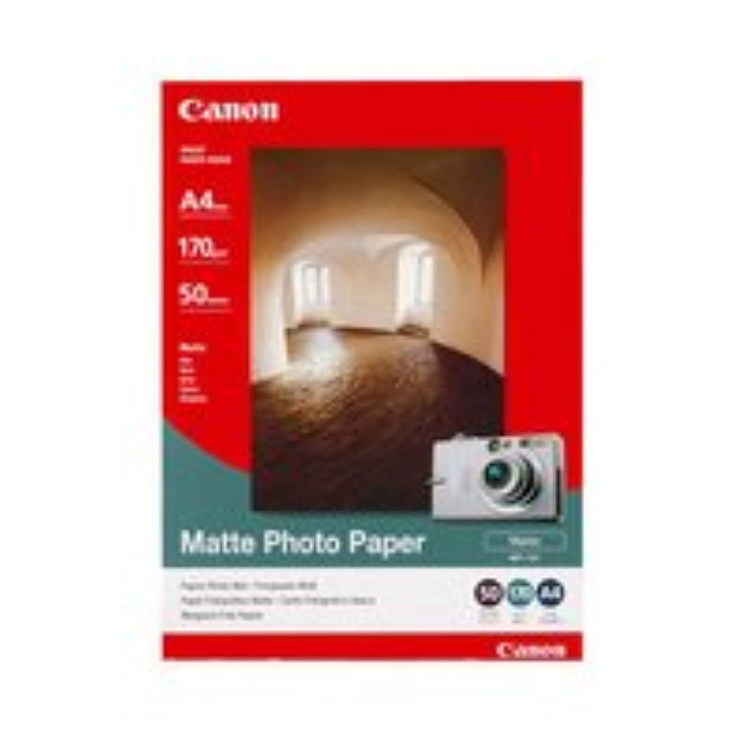 Canon Multifunktionsdrucker PIXMA G650 MegaTank Drucker Tintenstrahldrucker, schwarz & Fotopapier MP-101 matt weiß - (DIN A4 50 Blatt) für Tintenstrahldrucker - PIXMA Drucker (170 g/qm), 242ZF37