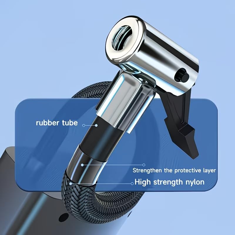 Image of Tire Inflator Portable Air Compressor, Portable Air Compressor with Digital Pressure Gauge, 3X Faster Inflation Cordless Air Pump for Car, Bike, Motorcycle, Ball (Not for Truck)