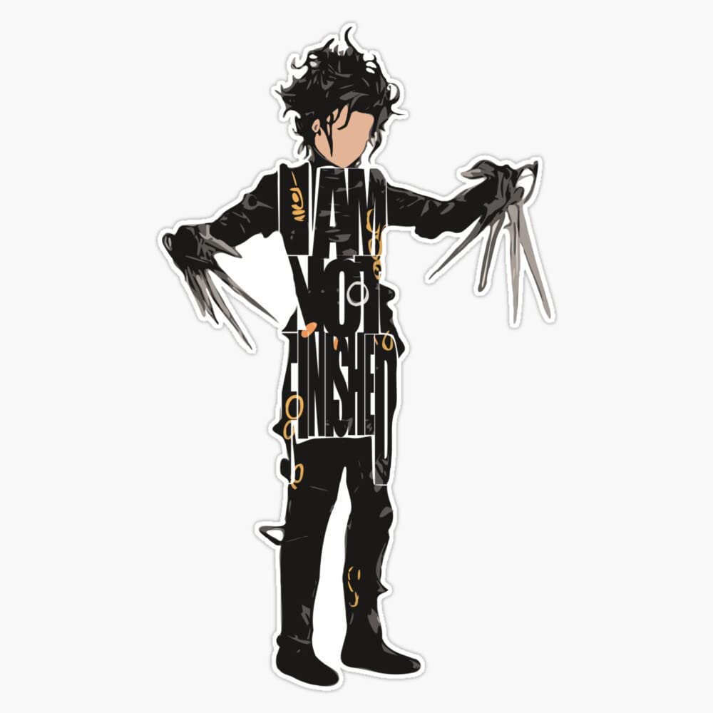Magnet Edward Scissorhands Magnetic Vinyl Sticker 5"