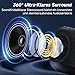 JYX Bluetooth Lautsprecher, 40W Tragbarer Party Lautsprecher mit Bluetooth 5.3, IPX7 Wasserdicht, TWS Stereo, RGB Licht, 24H Akku, TF/USB, Outdoor Musikbox für Party, Camping und Garten（Schwarz）