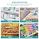iplusmile 5 Stück Klare Regalteiler Schränke Separator Warentrenner Magnetische Schallwand für Schlafzimmer Küche Büro Supermarkt Schindeln Organisation