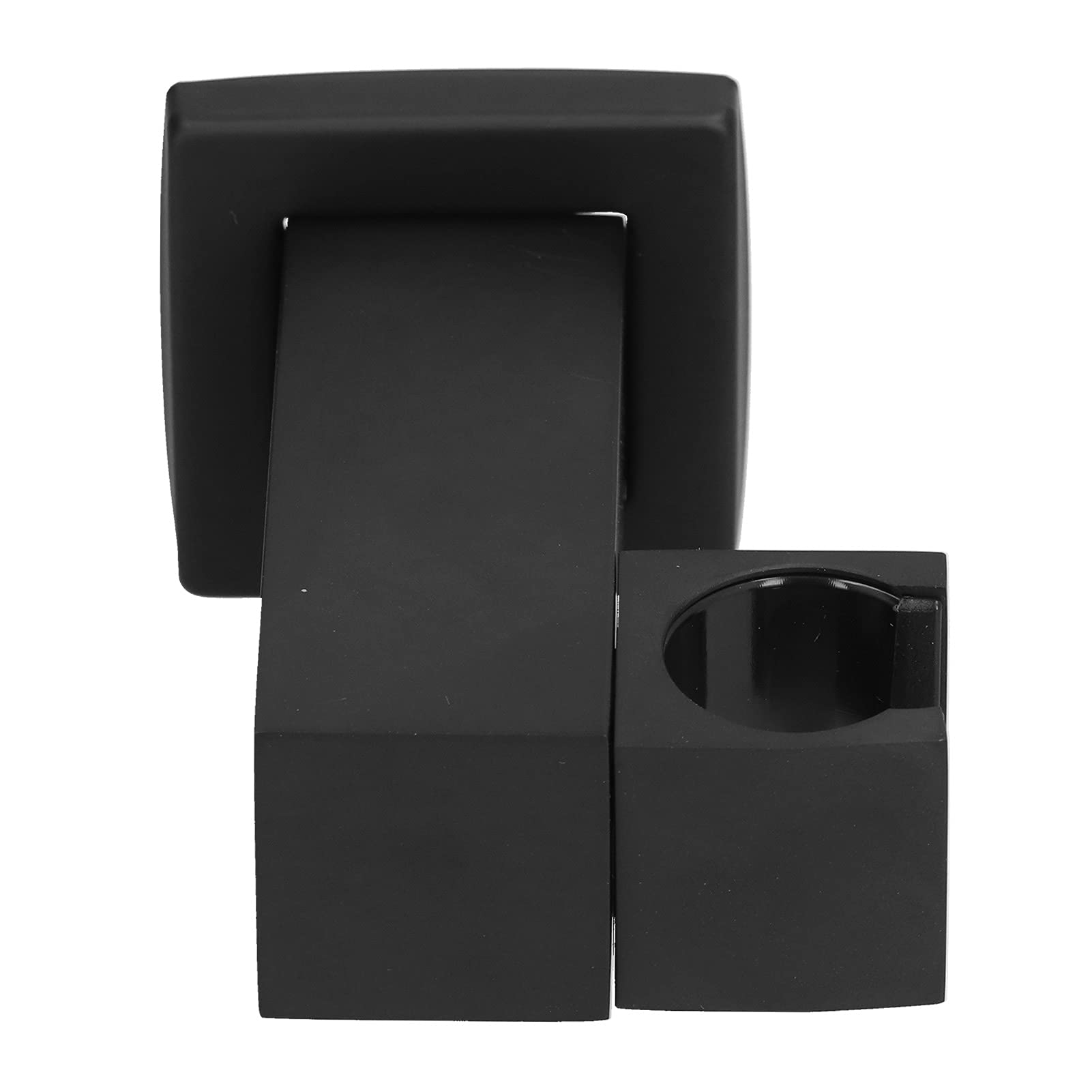 Copper Shower Head Holder – Rotatable & Adjustable Bracket For Fixed Showerheads – Matte Black, No-Tool Adhesive Mount For Tile, Glass, Or Metal Walls