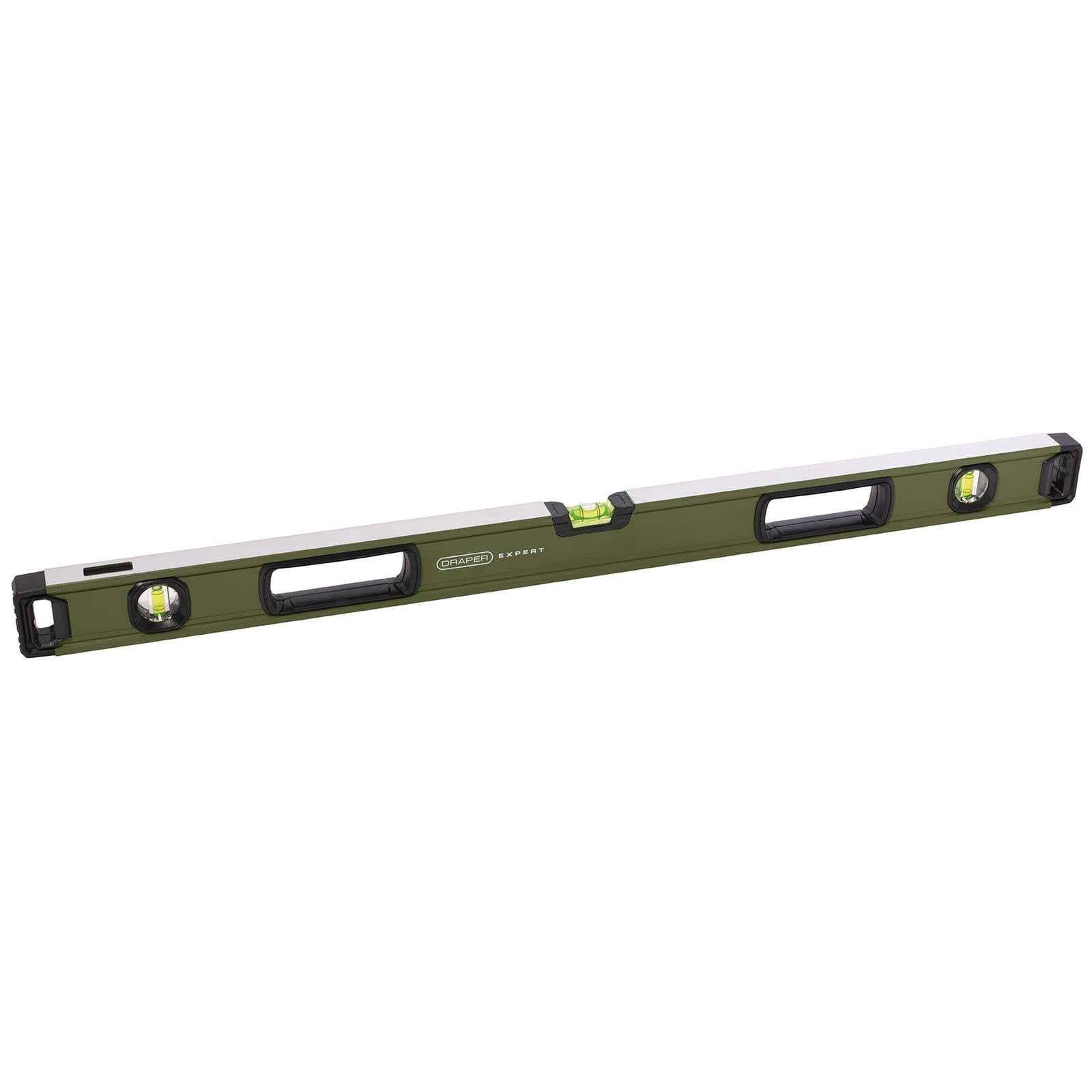 Draper Box Spirit Level with Handle 900mm | 1 x 180° Domed/Arc Central Vial & 2 x 90° Vials | High Precision Torpedo Bubble Levelling Tools | Heavy Duty Aluminium for Heavy Duty Use