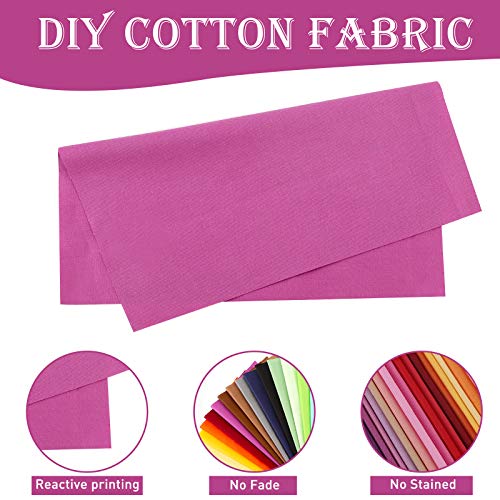 Macarrie MACARRIE-COTTON FABRIC-111 40 Piece Solid Color Fabric Bundles 10 X 10 Inch Multi-Color Fabric Squares Quilting Fabric Patchwork Sewing Craft Precut Fabric Scrap thumb #4