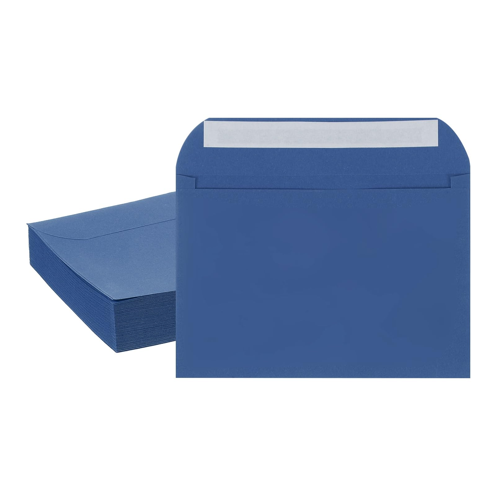 PATIKIL 7.5x5.5 Inch Invitation Envelopes, 50 Pcs Self-Seal for Invitations A7 Self Seal for Weddings Thank You Card Photos Postcards Birthday Greeting Cards Mailing, Light Navy Blue