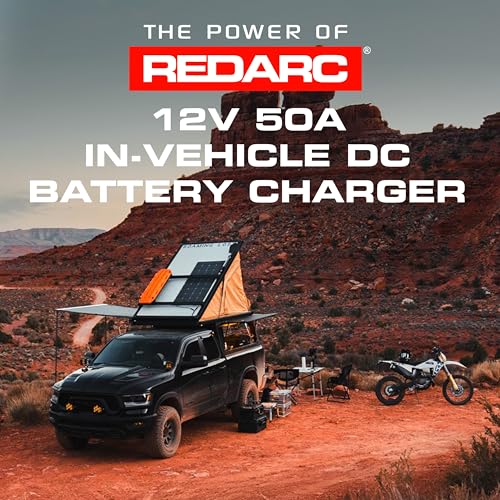 Image of REDARC Dual Input 50A in-Vehicle DC to DC Battery Charger with MPPT Solar Regulator, Green Power Priority, 12V /24V Compatible, for Lithium, AGM, Gel, Lead Acid, Calcium, LiFePO4 Batteries