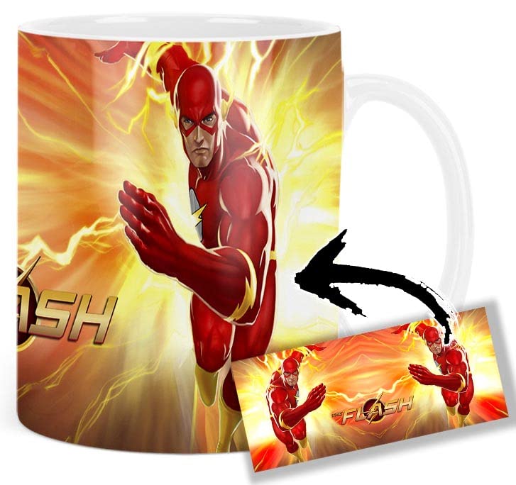 MUGSVILLE The Flash E Taza Blanca White Mug 325ml Ceramica