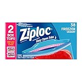 Ziploc Freezer Bag, Quart Value Pack, 38 Count (Pack of 3)