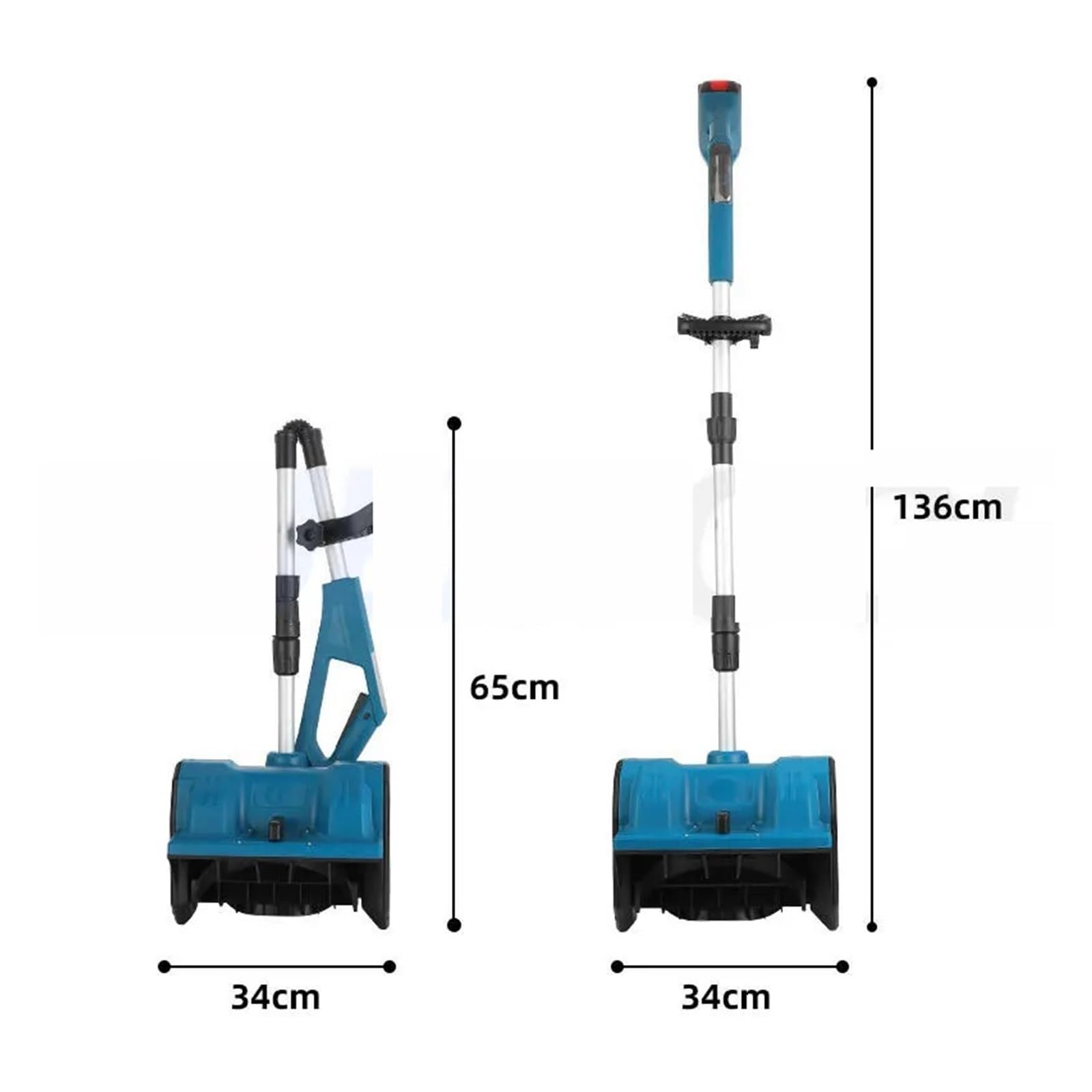 Mały Pług Do Śniegu, Ręczny, Litowo-elektryczny, Zamiatarka, Akumulatorowy, Składany, Chowany, Bezprzewodowy, Odśnieżania Dróg(Brushless)