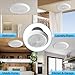 V2262-50 7 Inch Bathroom Exhaust Fan, 50 CFM Quiet Ceiling Vent Fan, 1.0 Sones Low Noise Extractor for 8