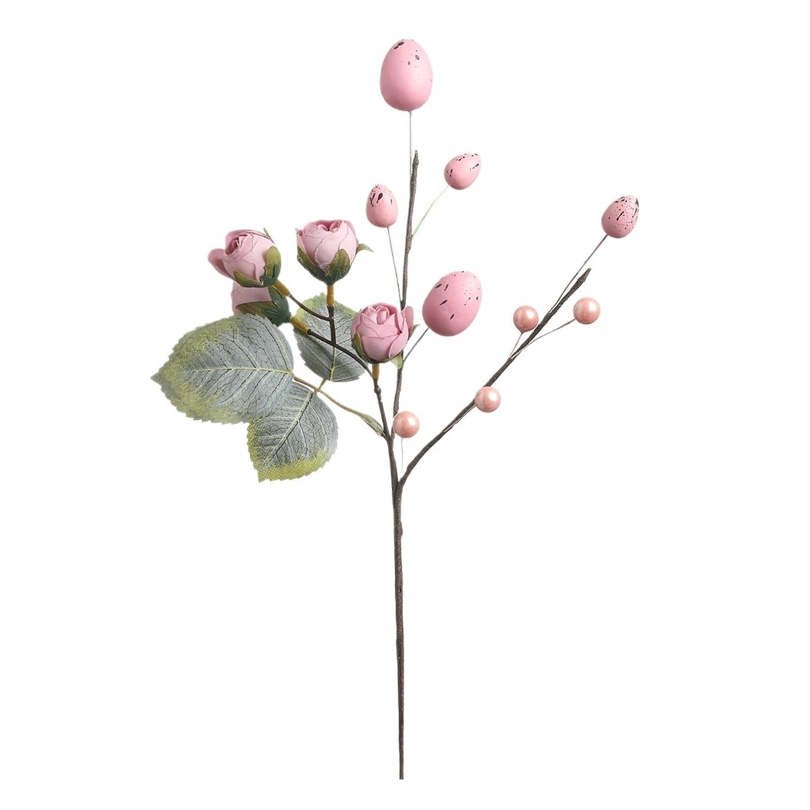 Casetlong 1/2Pcs Artificial Flowers Bouquet Fake Flower For Home Room Decor Decoration Arrangement Ornament(Pink,2Pcs)