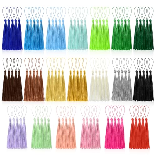 BOUBONI Lot de 100 mini pompons doux et soyeux faits à la main pour la fabrication de bijoux avec boucles pour loisirs créatifs, accessoires, décoration de...