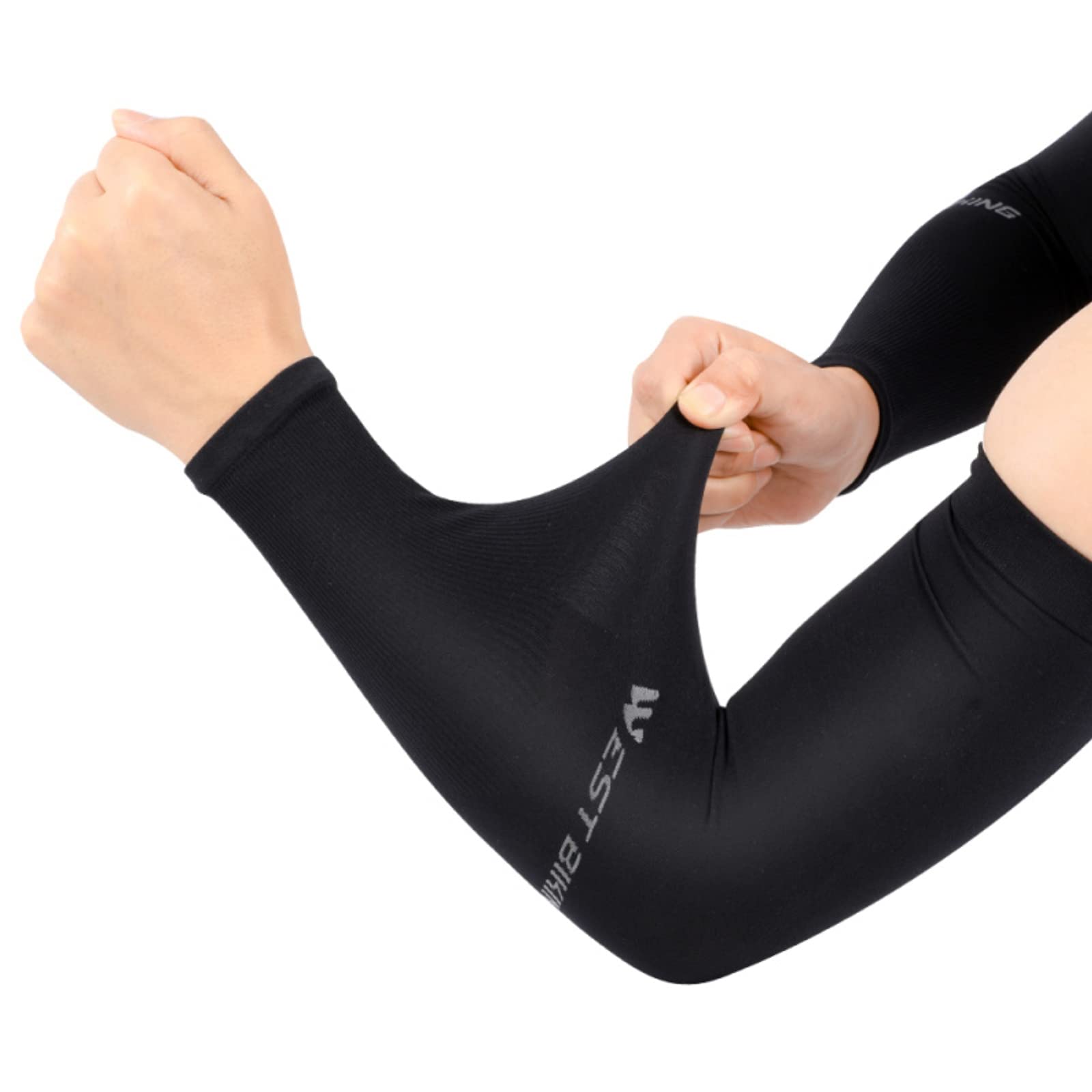 miwiUV Sun Protection Arm Sleeves for Men & Women- UPF 50 Sports Compression Cooling Sleeve,for Tattoo Cover Up,Cycling, Hiking, Golfing, Football