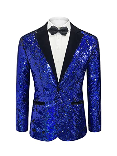 Men's Daily wear Wedding Prom Party Sequined Tuxedo Suit Jacket Blazers