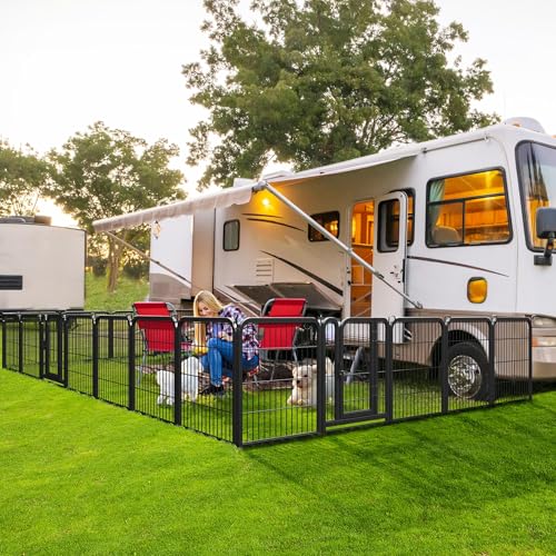 image for Yaheetech Dog Playpen Outdoor, 24 inch 16 Panels Dog Pen Indoor Heavy 