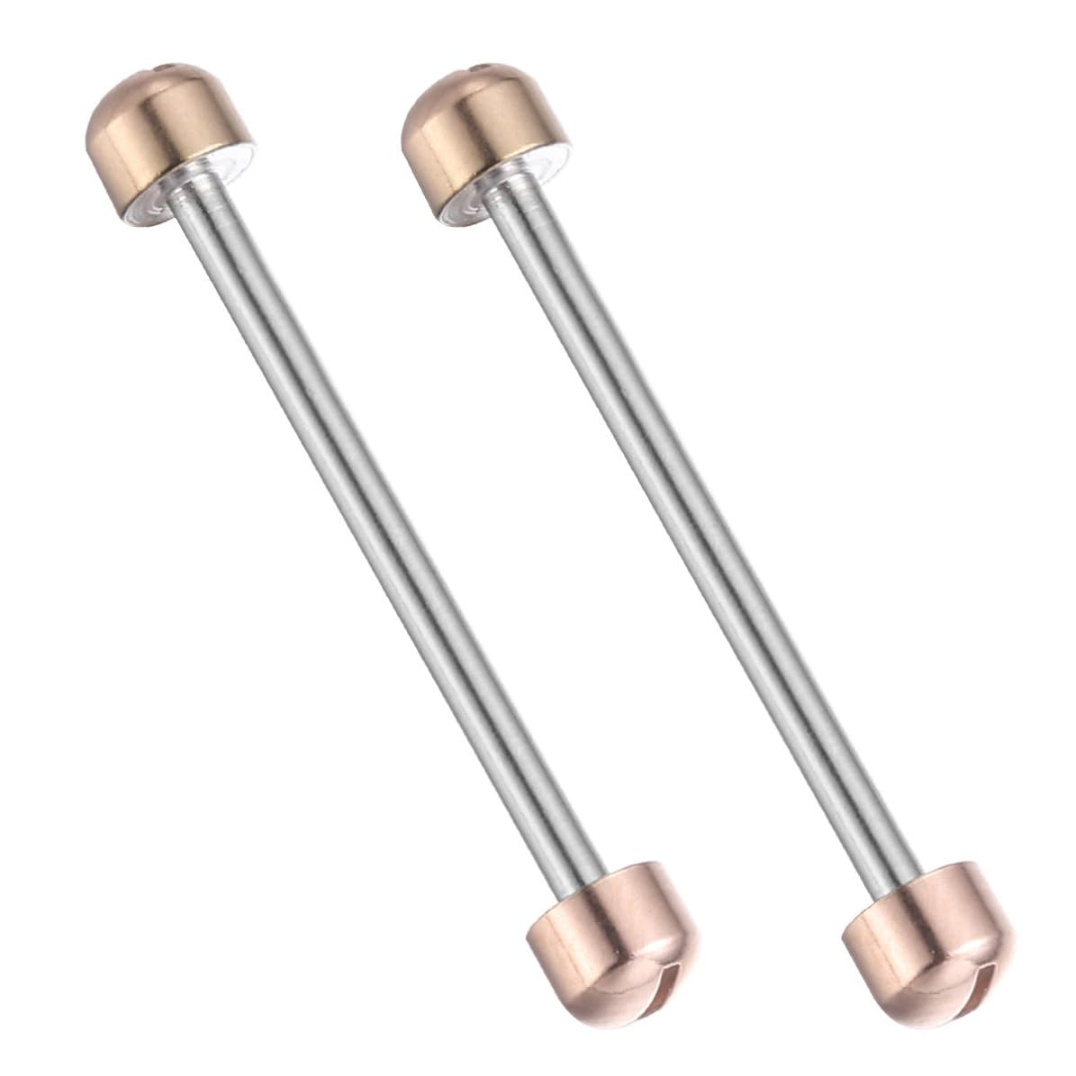 2 Varillas de Tornillo Fácil Instalación para Correa de Reloj de Metal Accesorio para Relojeros y Reparación de Pulseras, Diámetro Interior 20mm