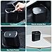 Accmor Car Trash Can with Lid, Mini Auto Dustbin Garbage Organizer with 30 Pcs Plastic Trash Bag, Automotive Garbage Container Bin for Vehicle, Home, Office